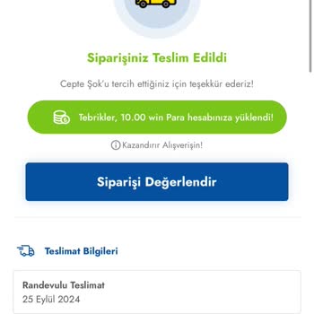 Şok Market Siparişleri Getirmiyor