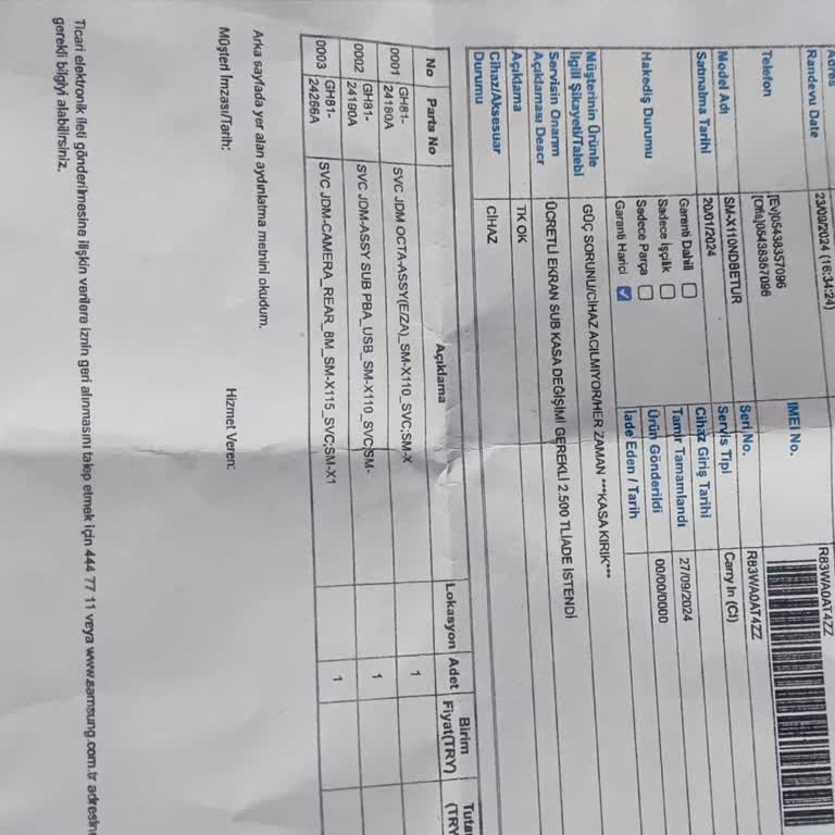 Samsung Galaxy A9 Tablet Servis Sorunu Ve Kırık Kasa Problemi