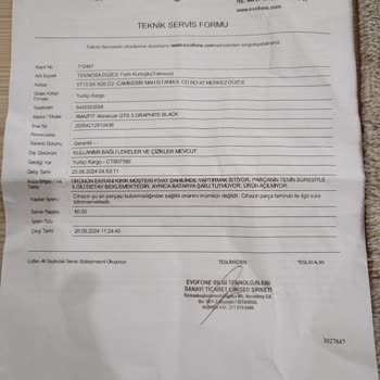 Teknosa Evofone Parça Yok Diye Garantili Ürünü İade Ediyor