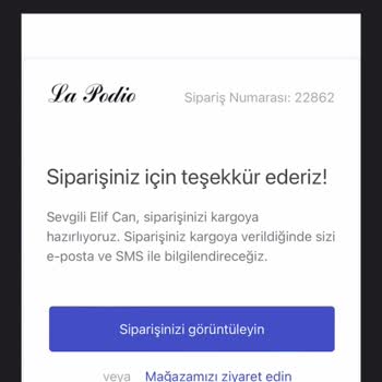 La Podio Butik La Podio Şikayet