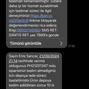 Gratis Teslimatı Yapılmadı. Keyfi Olarak Müşteri Mağdur Ediliyor.