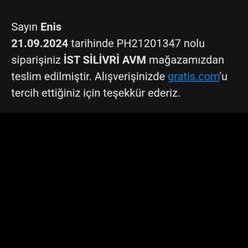 Gratis Teslimatı Yapılmadı. Keyfi Olarak Müşteri Mağdur Ediliyor.