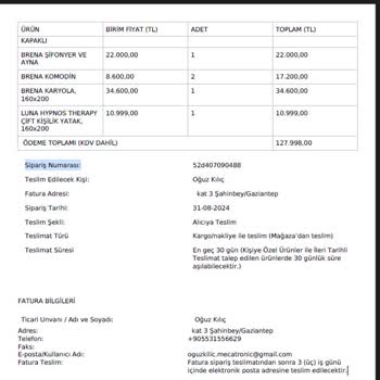 Vivense Ürün İademi Gerçekleştirmiyor