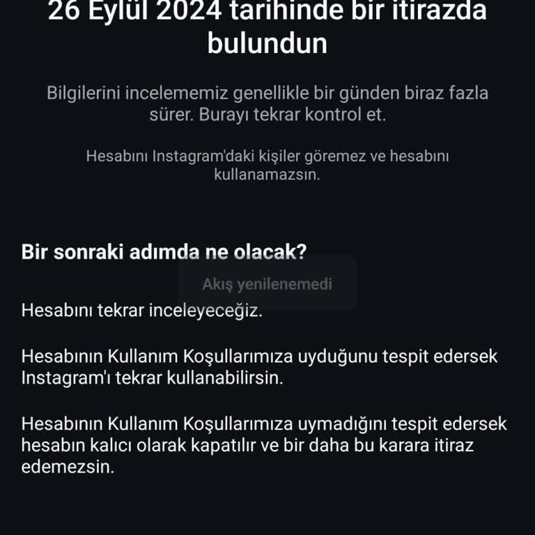 Instagram Hesabım Askıya Alındı!