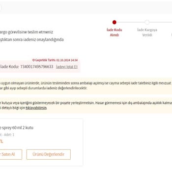 Trendyol Eksik Ürün Ve Yetersiz Müşteri Hizmetleri
