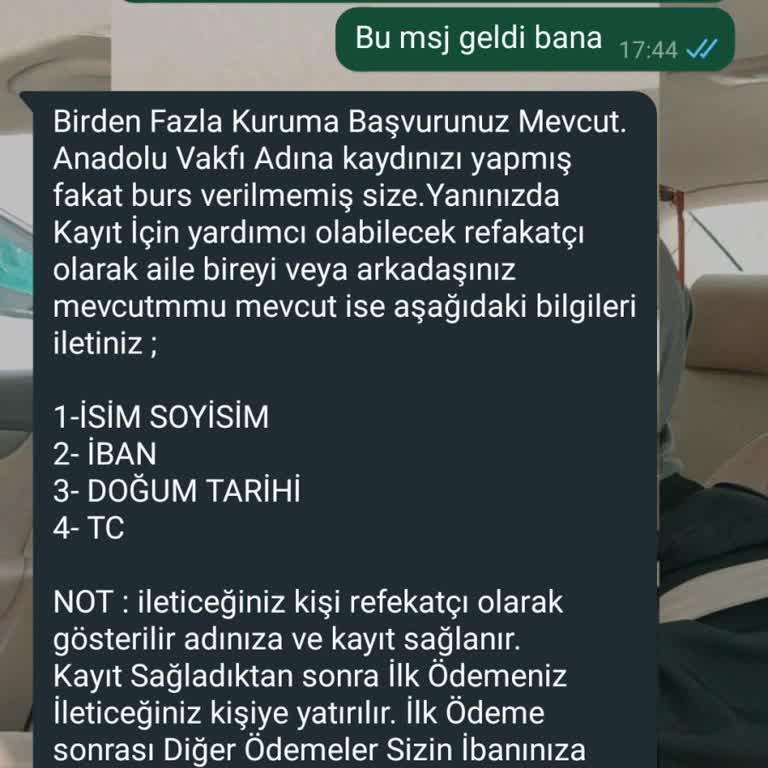 Anadolu Vakfı Bilgilendirme Amaçlı Yazılmış