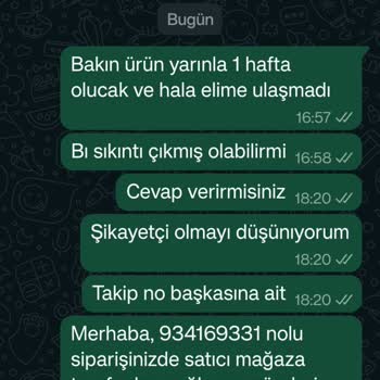Scatti Yanlış Kargo Takip Numarası Ürünün Gelmemesi