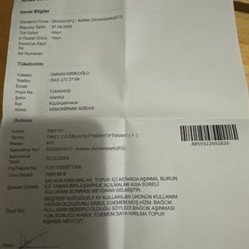 Adidas Ayakkabım Kısa Sürede Yırtıldı Ve İnceleme Red Verildi!