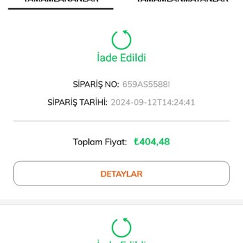 Tudors Gömlek Ayıplı Ürün Eksik Para İadesi