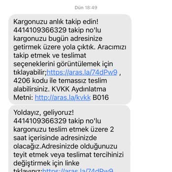 Aras Kargo Teslim Edilmeyen Kargo Ve Mağduriyet