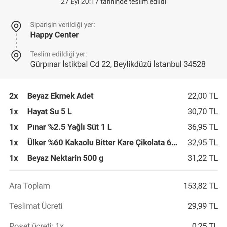 Yemeksepeti Mahalle Teslim Edilmeyip Teslim Edildiği Söylenen Sipariş