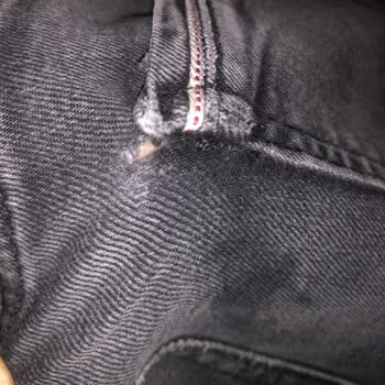 Mavi Kot Pantolon Deforme Olması