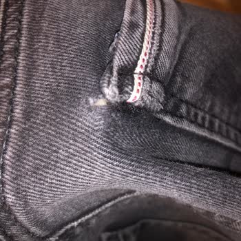 Mavi Kot Pantolon Deforme Olması