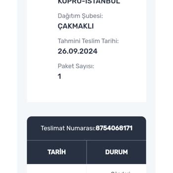 Aras Kargo Kargo Teslim Edememe