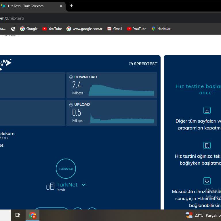 TTNET Taahhüt Ettiği İnternet Hızını Sağlayamıyor