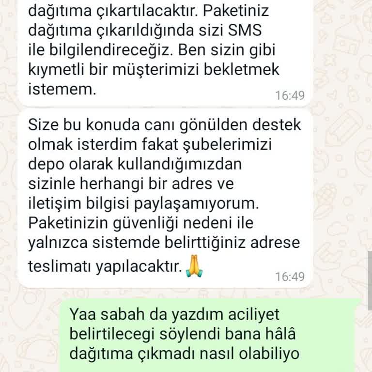 hepsiJET Kargom Teslim Edilmiyor