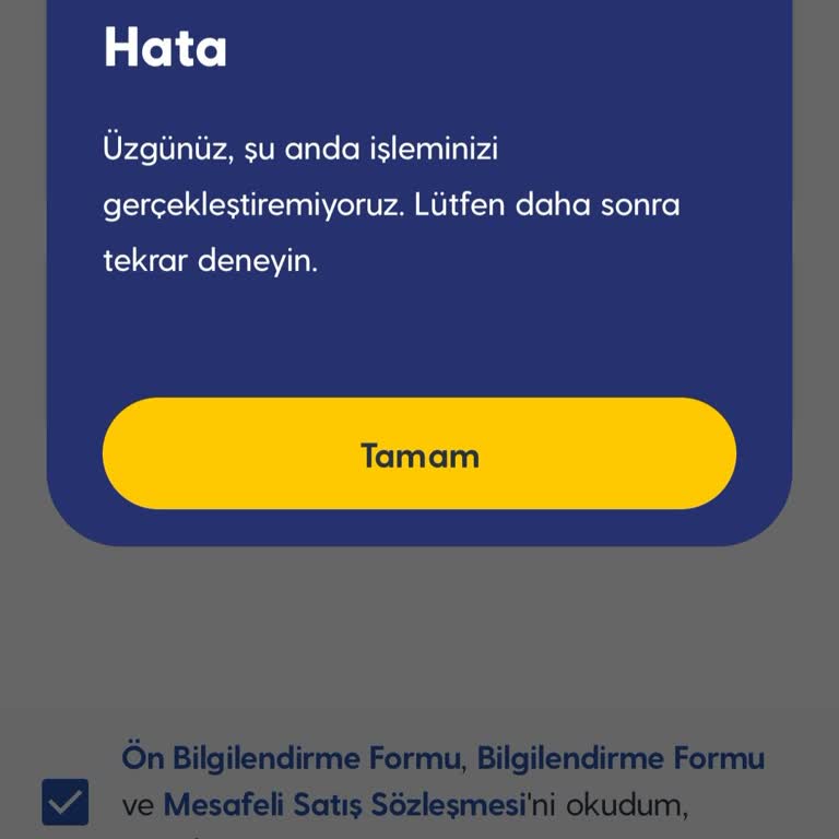 Turkcell Uygulamasında Paket Yapma Sorunu