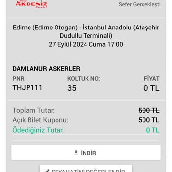 Güney Akdeniz Turizm İle Edirne-İstanbul Arası Kabus Gibi Yolculuk
