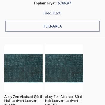 English Home Ürün Telim Etmeme Sorunu