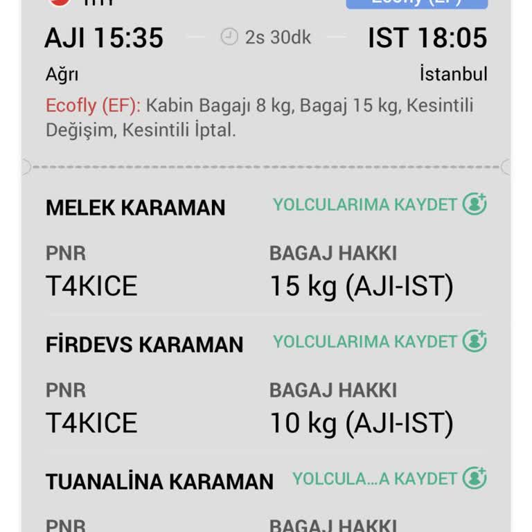 THY Uçaktan Ailemi Attılar