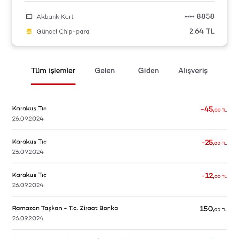 Akbank İzinsiz Paraya El Koyma