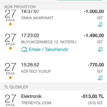 Köfteci Yusuf Kredi Kartından Çekim