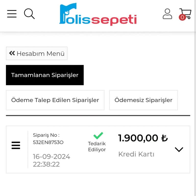 Polis Sepeti Siparişimi Göndermiyor. Muhatap Bile Bulamıyorum.