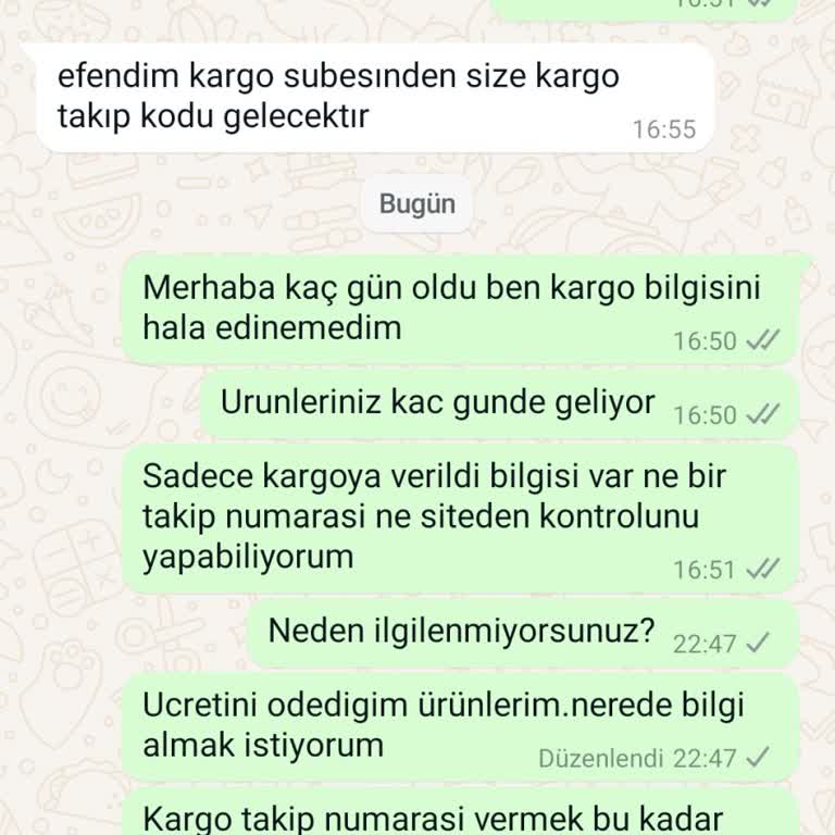 Seboştan Gelmeyen Ürünler! Ve İlgisizlikleri...