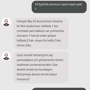 Vodafone Premium Üyeliğinde Çark Çevirme Hakkı Sorunu