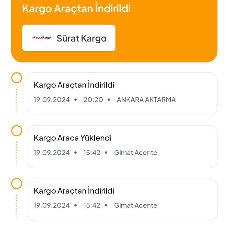 Sürat Kargo Gönderimi Kaybetti. 9 Gündür Elime Ulaşmadı