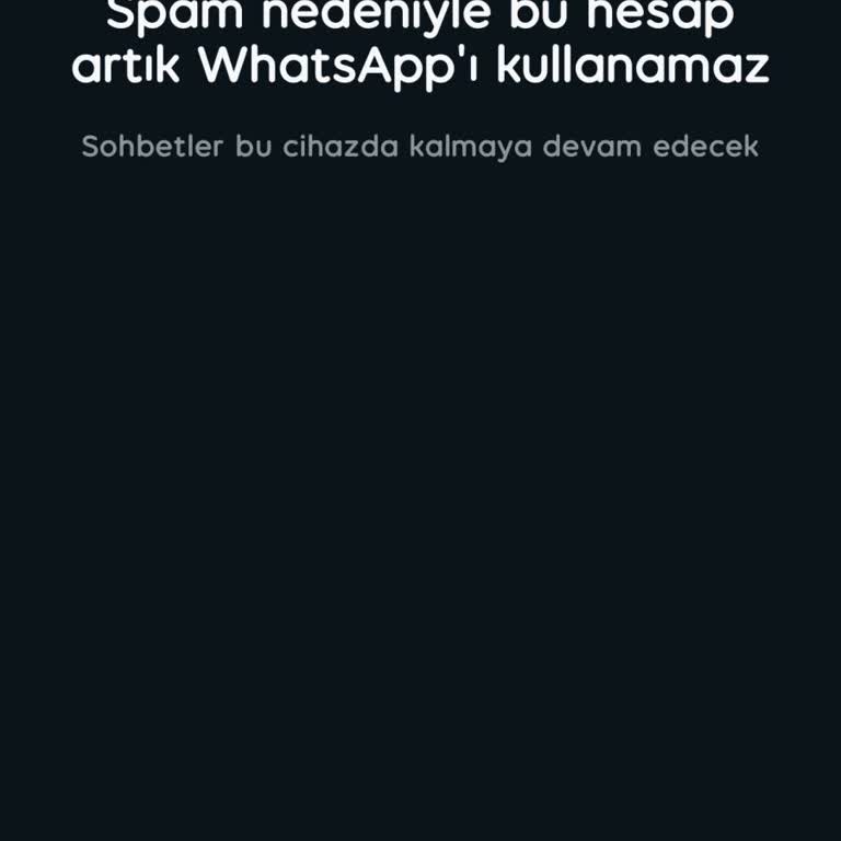 WhatsApp Spam Sorunu