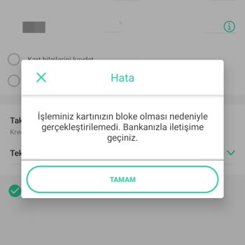 Hepsiburada Kartımın Bloke Edilip Bizde Görünmüyor Denilmesi