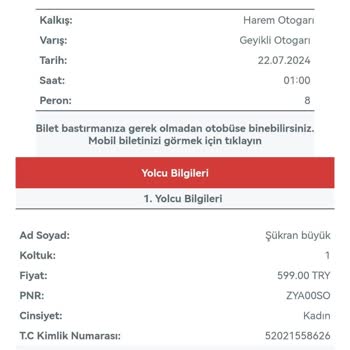 Obilet İptal Edilen Bilet Ücretimi Vermedi