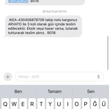 Arvato Lojistik Eksik Ürün Teslimi Ve İlgisizlik