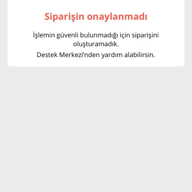 N11 De Siparişim Güvenlik Sorunları Nedeniyle Onaylanmıyor