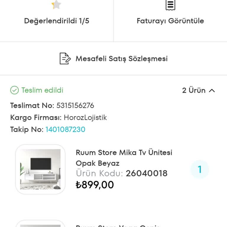 Horoz Lojistik Teslim Edilmeyen Gönderi Teslim Edildi Gözüküyor.