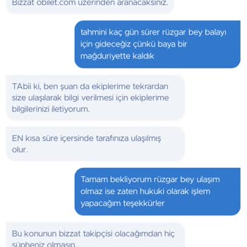 Obilet Hiçbir Şekilde Yardımcı Olmuyor