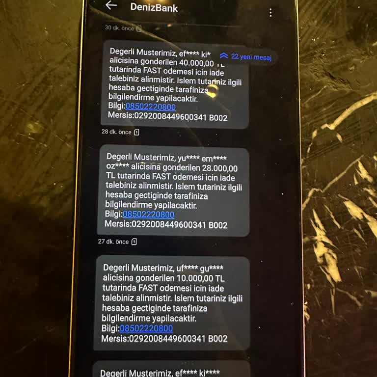 Denizbank Tanımadım Farklı İnsanlara Para Çıkışı Olmuştur
