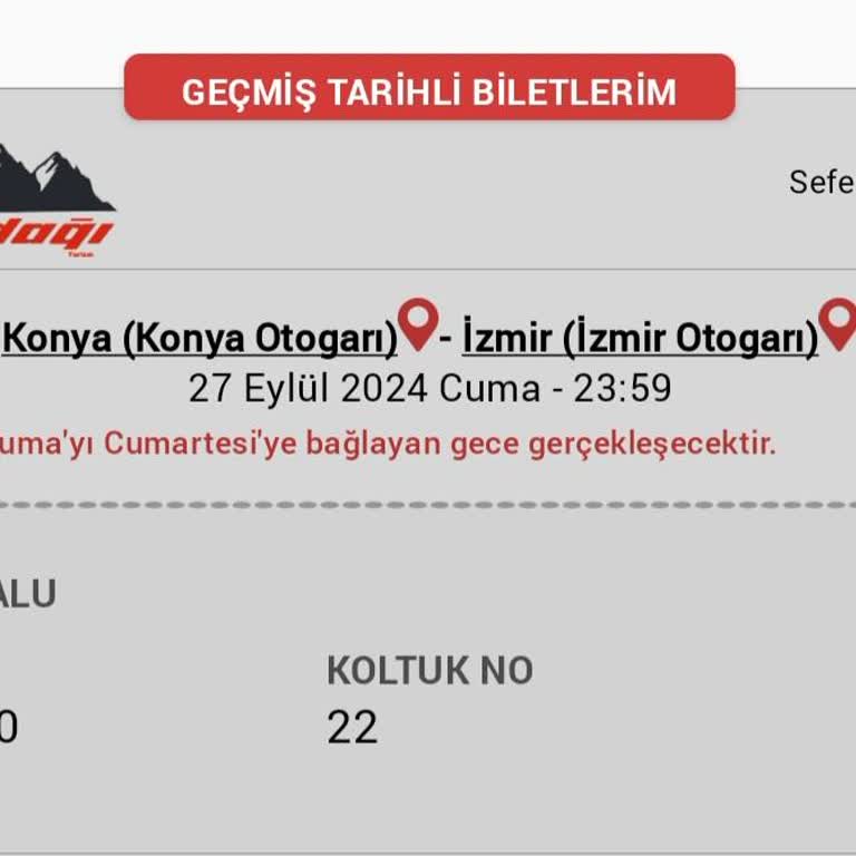 Beydağı Turizm Yanlış Koltuk Ve Saygısız Davranış