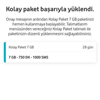 Kolay Paket 7 GB Sorunu: Müşteri Hizmetleri Çözüm Üretemiyor