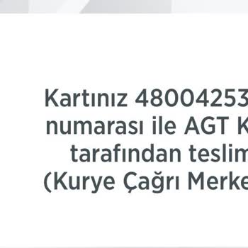 AGT Kurye İle Ziraat Bankası Kart Teslimatında Yaşanan Mağduriyet