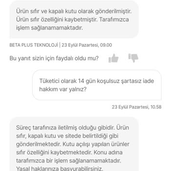 Beta Plus Teknoloji Dell Gaming G15 Laptop İade Sorunu Ve Satıcı İnatçılığı