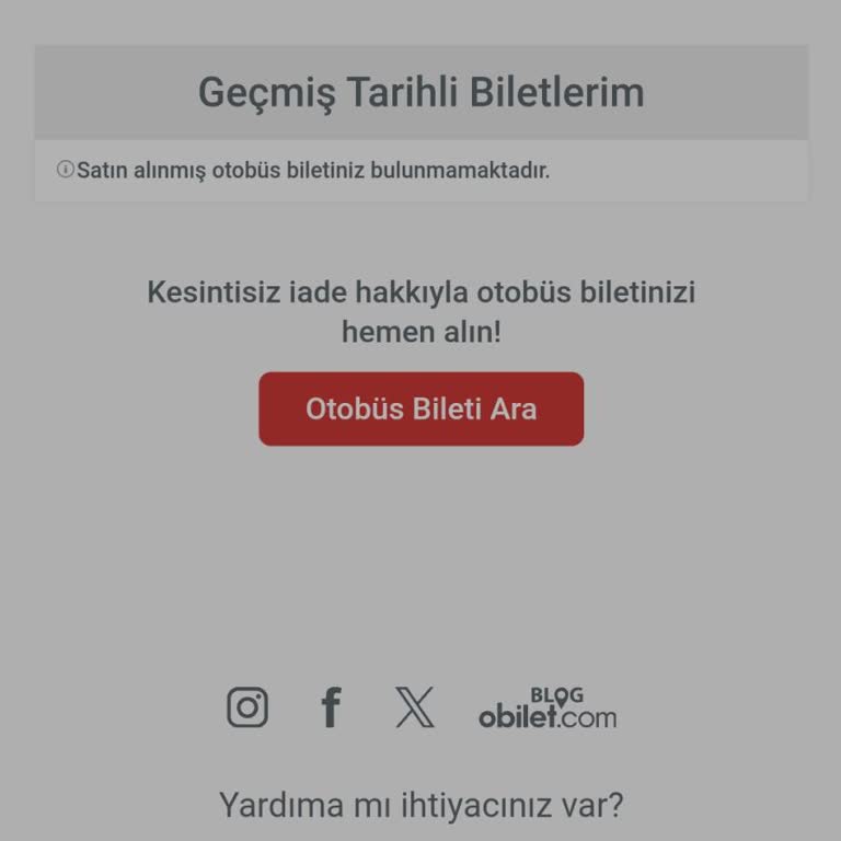 Obilet Otobüs Biletimin PNR Kodu Gelmedi