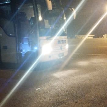 Metro Otobüs Otobanda Arızası Sebebiyle Yolda Mahsur Kalma
