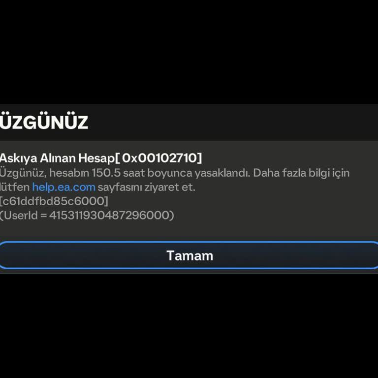 EA Sports Hesap Nasıl Askıdan Kurtarılır
