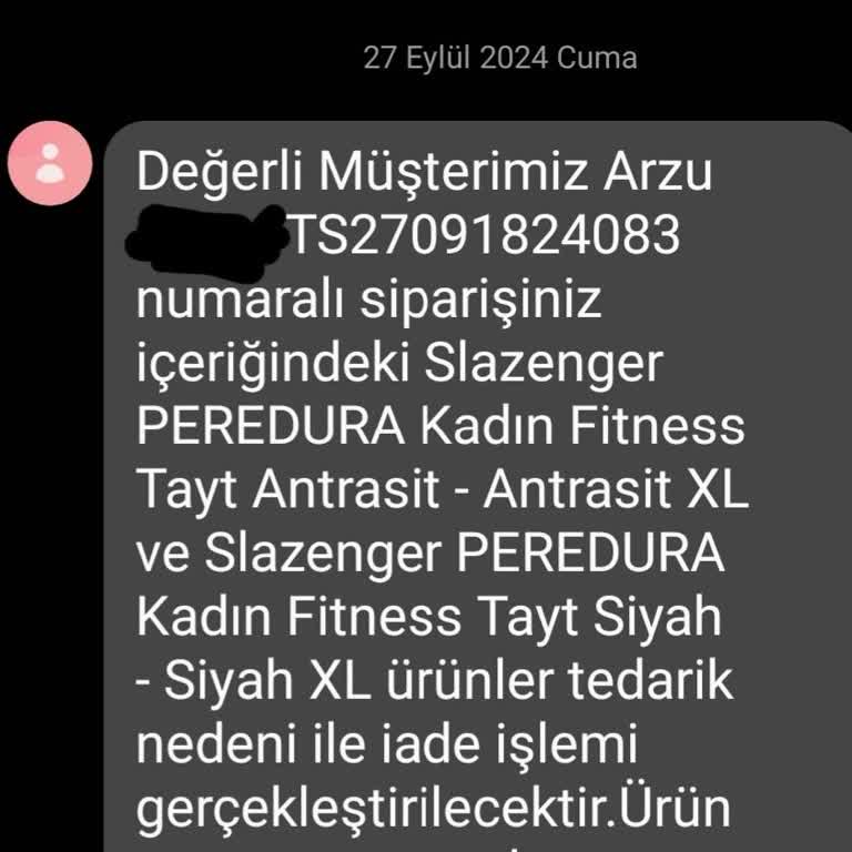 Slazenger Online Mağazada Olmayan Ürün Satışı