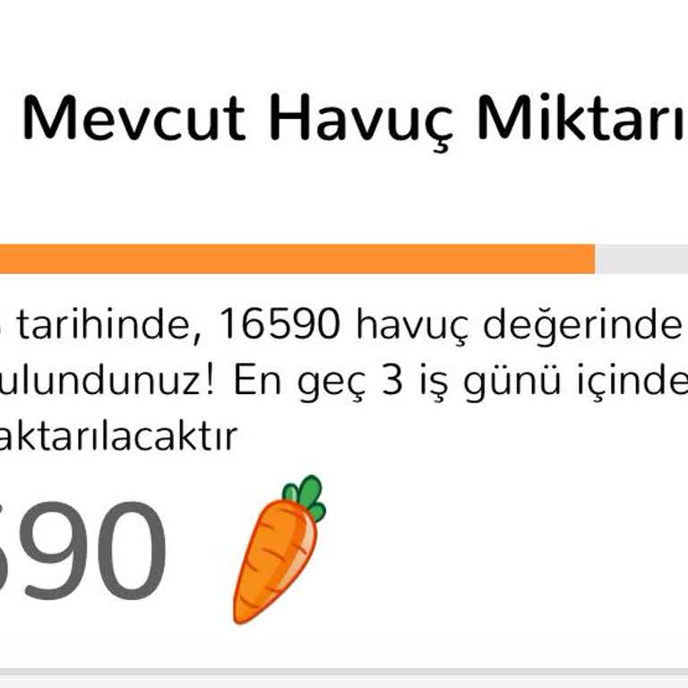 Havucum Uygulaması Ödememi Yapmıyor