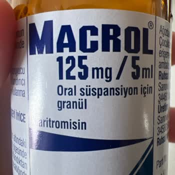 Sanovel İlaç Macrol 125 Mg Antibiyotik