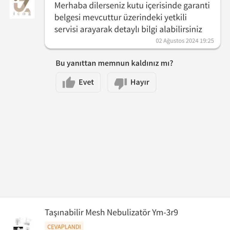 Tedorex Nebülazatör Ve Trendyol Pişmanlığı