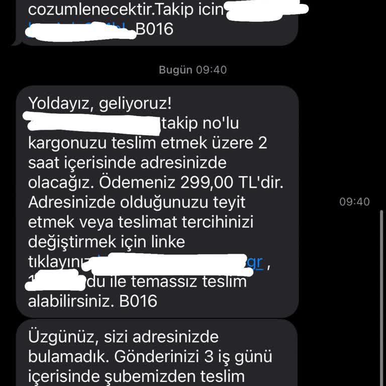 Aras Kargo Teslimat Sorunu Ve İletişim Eksikliği